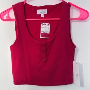 TY-MOX Red Women's Crop Top